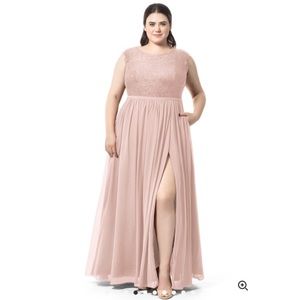 Plus Size Azazie Bridesmaid Dress - Dusty Rose